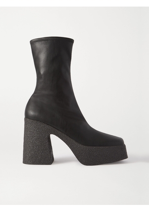 Stella McCartney - Vegetarian Leather Platform Ankle Boots - Black - IT35,IT35.5,IT36,IT36.5,IT37,IT37.5,IT38,IT38.5,IT39,IT39.5,IT40,IT40.5,IT41