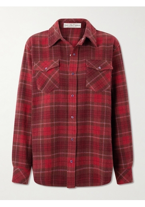 God’s True Cashmere - Checked Cashmere Shirt - Red - xx small,x small,small,medium,large