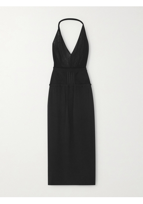 The Attico - Jersey Halterneck Midi Dress - Black - IT36,IT38,IT40,IT42,IT44,IT46,IT48