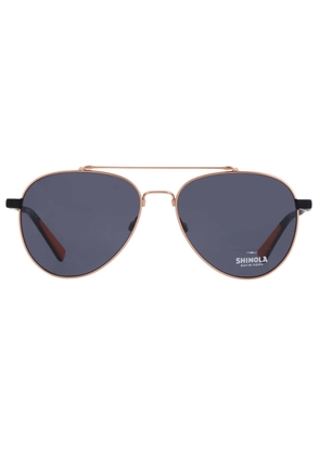 Shinola Grey Pilot Unisex Sunglasses SH2101S 784 56