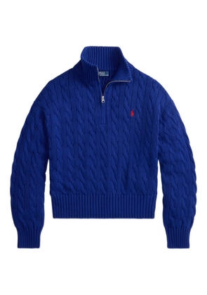 Polo Ralph Lauren cable-knit quarter-zip sweater - Blue