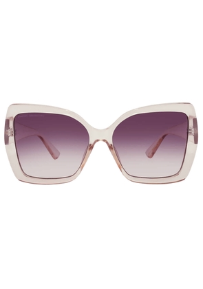 French Connection FC 23 145 EMB NDE Smoke Cat Eye Ladies Sunglasses 10266543.LTS EMB NDE