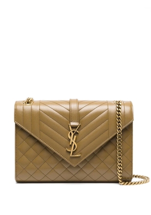 Saint Laurent Cassandra quilted shoulder bag - Brown