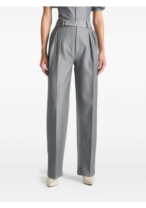 Manière De Voir pinstripe pleat tailored trousers - Grey