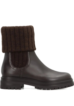 Gianvito Rossi 40mm Tenney leather Chelsea boots - Brown