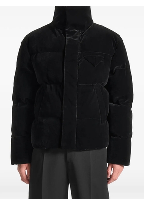 Manière De Voir velvet puffer padded jacket - Black