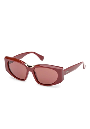 Max Mara Eyewear geometric-frame sunglasses - Red