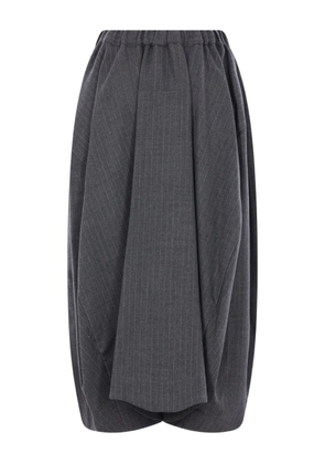 Comme Des Garçons pinstripe midi skirt - Grey