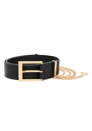 Zadig&Voltaire Rock chain-link leather belt - Black