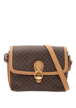 Celine Pre-Owned Macadam-pattern shoulder bag - Brown