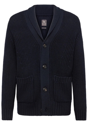 Boggi Milano merino wool cardigan - Blue