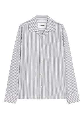 Jil Sander striped lightweight cotton shirt - White