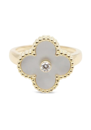 Van Cleef & Arpels Pre-Owned 2010s 18K yellow gold Alhambra diamond ring