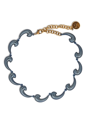 ETRO paisley-embellished necklace - Blue