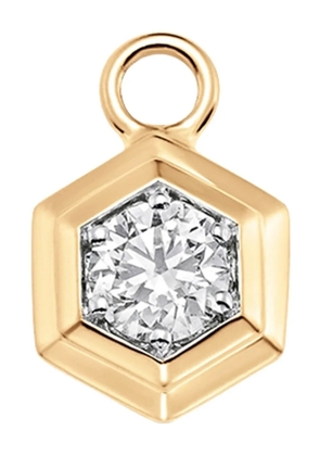 Sara Weinstock 18K yellow gold diamond pendant charm