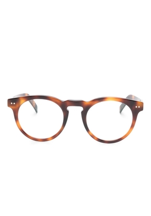 Lunor round-frame glasses - Brown