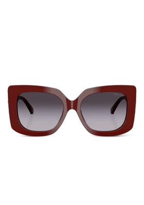 Jimmy Choo Eyewear stud-embellished square-frame sunglasses - Red