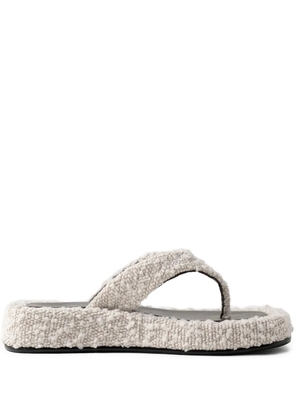 Manière De Voir 40mm Rosalie boucle plaque flatform sandals - Neutrals
