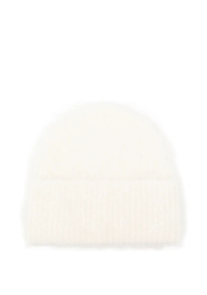 TOTEME knitted beanie hat - Neutrals