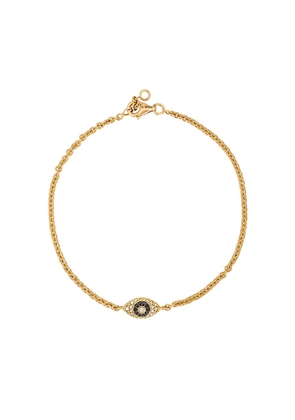 ALINKA ALINKA Evil Eye 18kt gold and diamond bracelet - Metallic