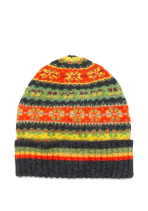 Nicholas Daley fairisle beanie hat - Orange
