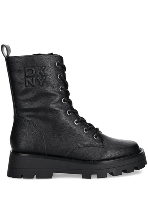 DKNY Sejal lace-up lug-sole boots - Black
