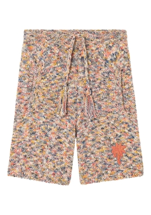 Alanui Dust of Light tassels palm-tree shorts - Neutrals