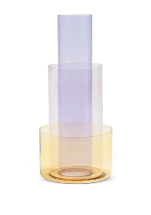 &k Amsterdam cylindrical tiered vase - Yellow