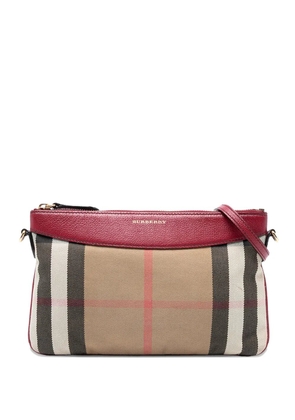 Burberry Pre-Owned 2000-2017 House Check Canvas Derby Peyton crossbody bag - Brown