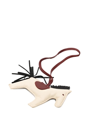 Hermès Pre-Owned 2023 Milo Lambskin Grigri Rodeo Horse Bag Charm PM key chain - Red