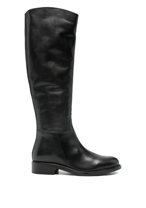 Metisse side-zip knee-high boots - Black