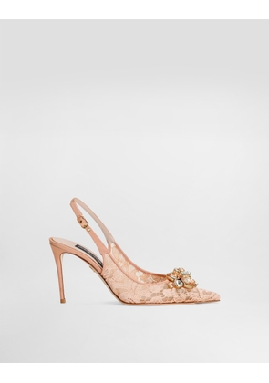 Dolce & Gabbana Slingback - Woman Pumps And Slingback Pink Lace 40