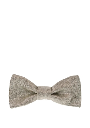 Versace metallic-effect bow tie - Grey
