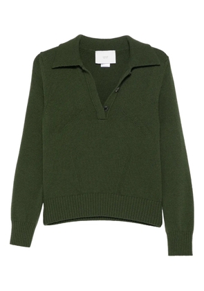 Vanisè polo-collar sweater - Green