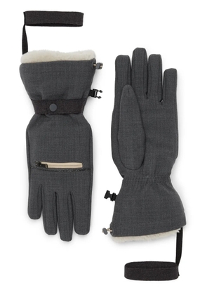 Brunello Cucinelli Tropical Luxury wool gloves - Grey