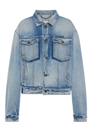 Maison Margiela frayed denim jacket - Blue