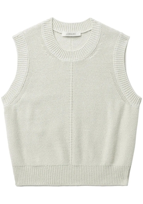 LEMAIRE cropped knitted vest - Neutrals
