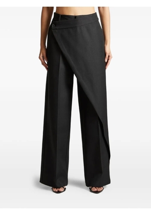 Manière De Voir Colette wrap trousers - Black