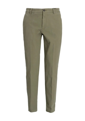 BOSS cotton blend straight-leg trousers - Green