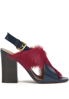 Marni criss-cross buckled sandals - Blue