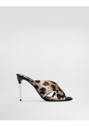 Dolce & Gabbana Sandalo - Woman Slides And Mules Animal Print 37