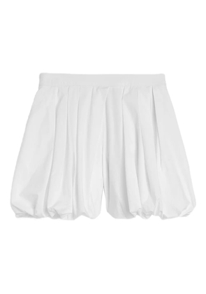 Jil Sander gathered balloon hem shorts - White