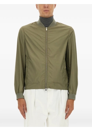 Brunello Cucinelli zip-up bomber jacket - Green