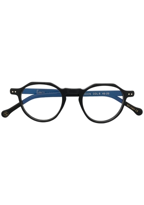 Lesca Icon round frame glasses - Black