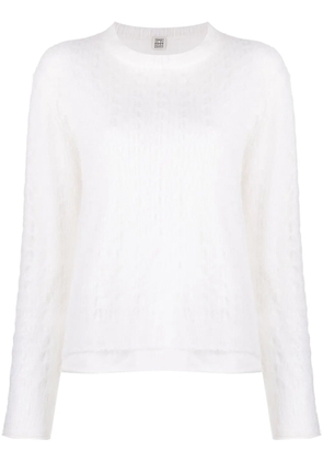 TOTEME crew-neck knit jumper - Neutrals
