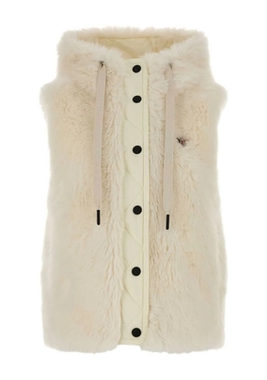 Moncler Grenoble Arve hooded teddy gilet - Neutrals