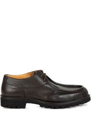 Amedeo Testoni leather derby shoes - Brown