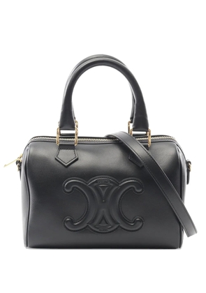 Celine Pre-Owned 2021-2025 Smooth Calfskin Cuir Triomphe satchel - Black