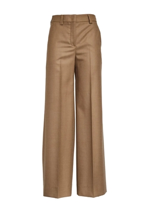 Incotex Neera pressed-crease trousers - Brown