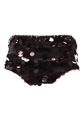 P.A.R.O.S.H. sequin-embellishment shorts - Black